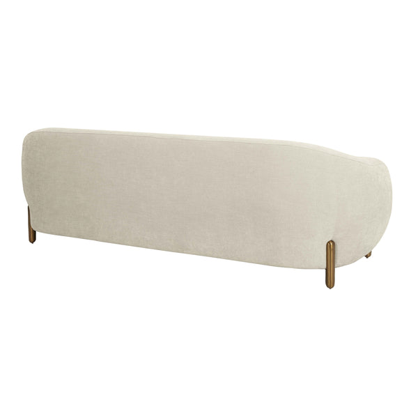 Lina Cream Chenille Textured Sofa