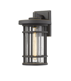 Jordan 1 Light Outdoor Wall Sconce in Oil Rubbed Bronze Finish