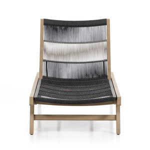 Julian Outdoor Chaise Lounge In Brown