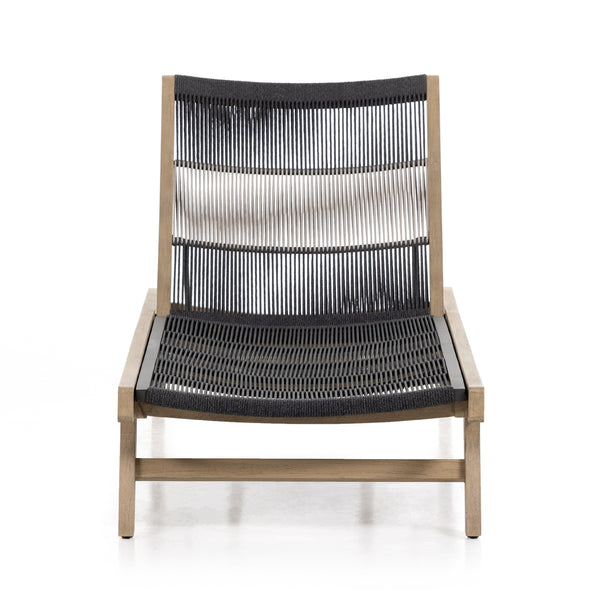 Julian Outdoor Chaise Lounge In Brown
