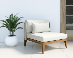 IBIZA ARMLESS CHAIR - NATURAL - STINSON WHITE