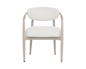 MARITA DINING ARMCHAIR - GREIGE - LOUIS CREAM