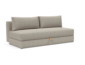 OSVALD FULL SOFABED in KENYA GRAVEL FABRIC WITH Black steel LEGS 579