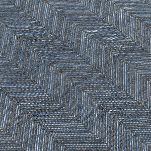 Indoor/Outdoor Augusta Herringbone Rug - Navy 8'x10'