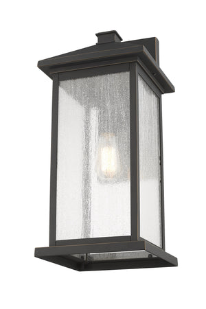 Portland 1 Light Outdoor Wall Sconce in Oil Rubbed Bronze Finish
