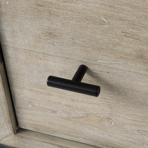 Ciara 32L x 16W Beige Fir Veneer 2 Drawer Accent Cabinet