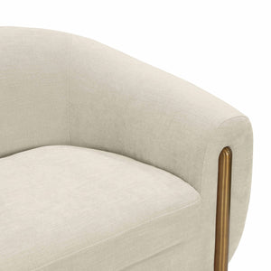 Lina Cream Chenille Textured Sofa