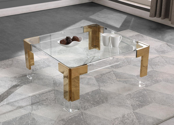 Alberto Coffee Table In Gold