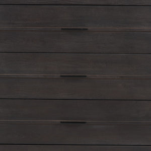 Giselle I 40L x 16W Dark Brown Fir Veneer 3 Drawer Accent Cabinet