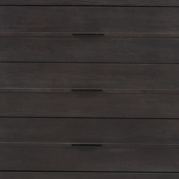 Giselle I 40L x 16W Dark Brown Fir Veneer 3 Drawer Accent Cabinet