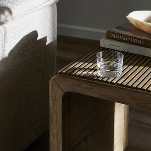 Leo End Table in Rustic Grey