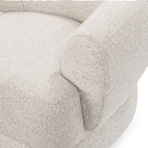 Chassia Upholstered Swivel Chair - Dusty Beige