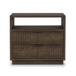 Santa Clara Solid Wood 2Dwr Nightstand