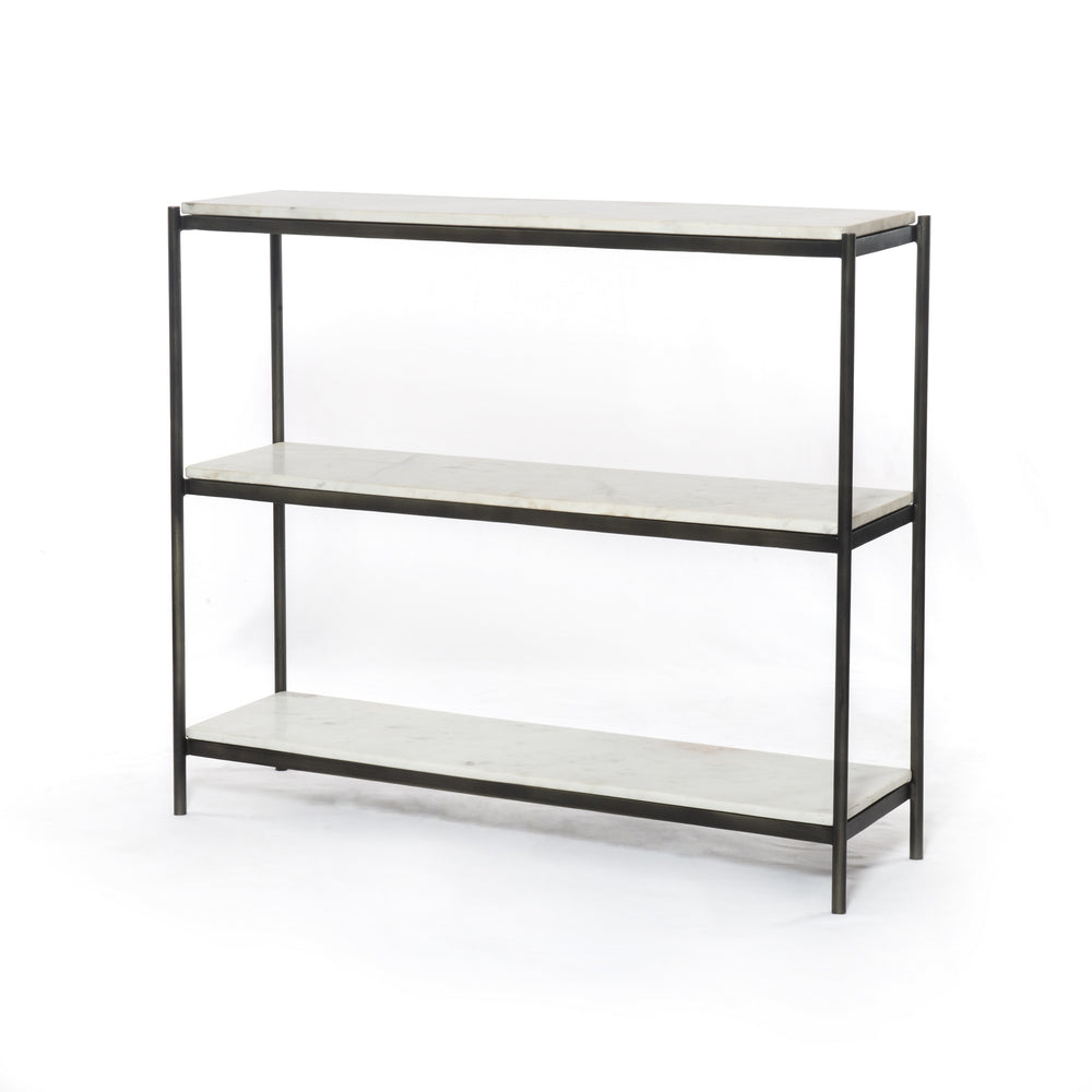 Felix Small Console Table In Hammered Grey