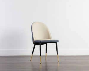 KLINE DINING CHAIR - DILLON CREAM / DILLON THUNDER