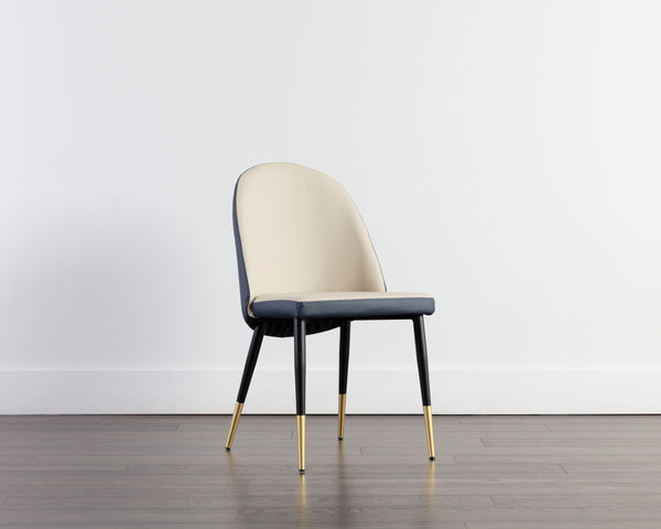 KLINE DINING CHAIR - DILLON CREAM / DILLON THUNDER