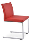 Aria flat chrome plated steel red PPM