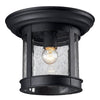 Outdoor Flush Mount Outdoor Flush Mount Light in Black Finish
