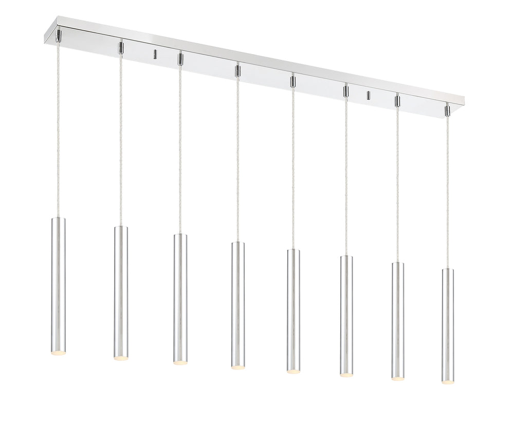 Forest 8 Light Island/Billiard in Chrome Finish