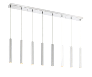 Forest 8 Light Island/Billiard in Chrome Finish