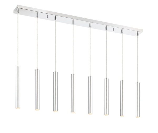 Forest 8 Light Island/Billiard in Chrome Finish