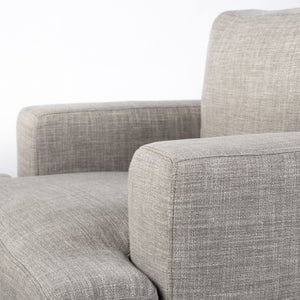 Colburne I Gray Fabric W/ Wood and Iron Frame Accent Chair