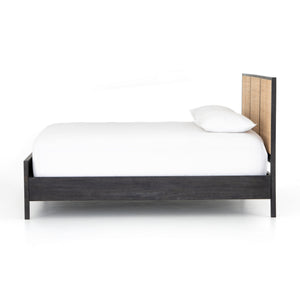 Sydney Queen Bed in Black Wash