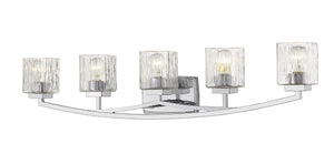 Zaid 5 Light Vanity in Chrome Finish