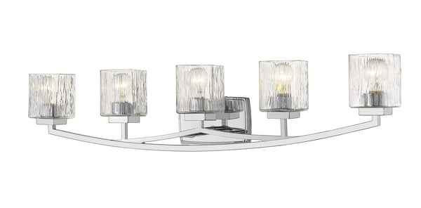 Zaid 5 Light Vanity in Chrome Finish