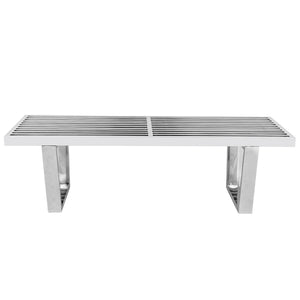 Henry PLATFORM BENCH - 4 FEET - SILVER