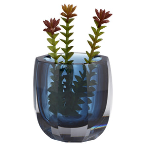 Large Azure Oppulence Vse in Blue/Clear