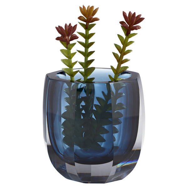 Large Azure Oppulence Vse in Blue/Clear