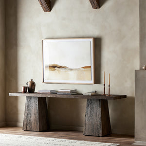 Atlas Console Table in Smoked Alder'