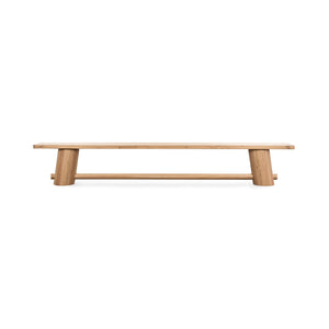 Foundation Solid Wood Counter Bench - Light Oak