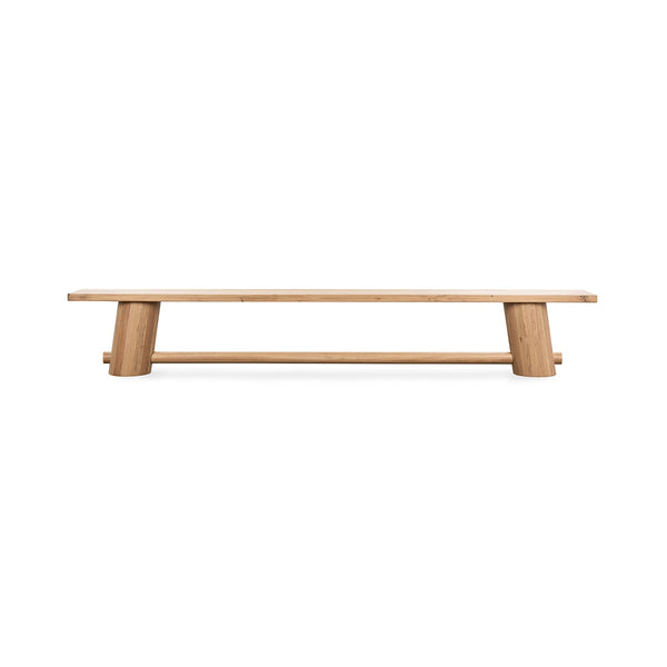 Foundation Solid Wood Counter Bench - Light Oak