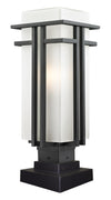 Abbey Outdoor Pier Mount Light in Black Finish