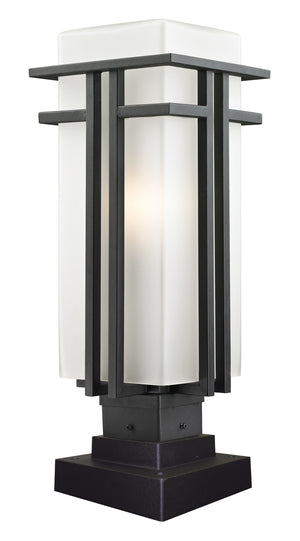 Abbey Outdoor Pier Mount Light in Black Finish