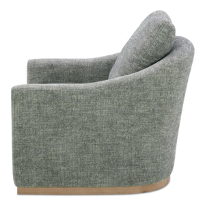 Moe's Linden Swivel Chair in Slated Moss