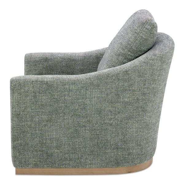 Moe's Linden Swivel Chair in Slated Moss