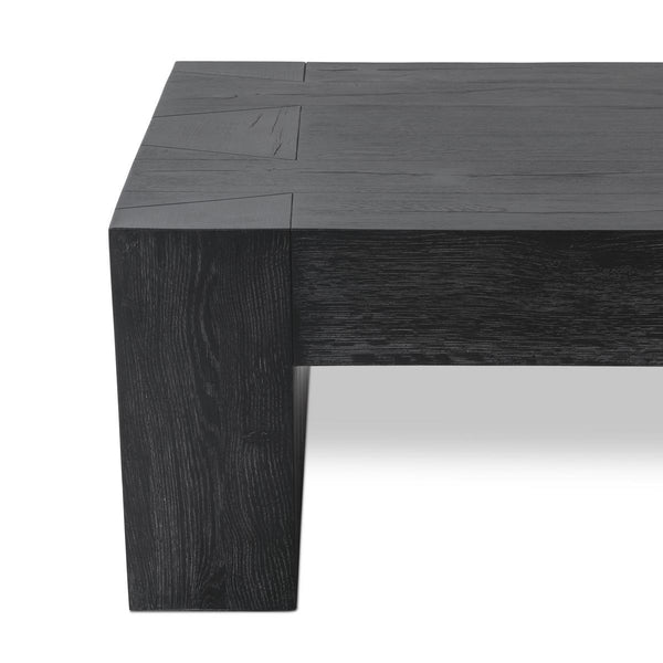 Bristol Solid Wood Coffee Table - Aged Black Finish
