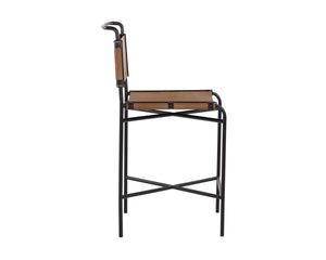 CORRIGAN COUNTER STOOL - COGNAC LEATHER