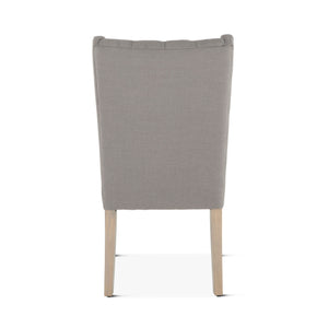 Lara Oxford Gray Linen Dining Chair