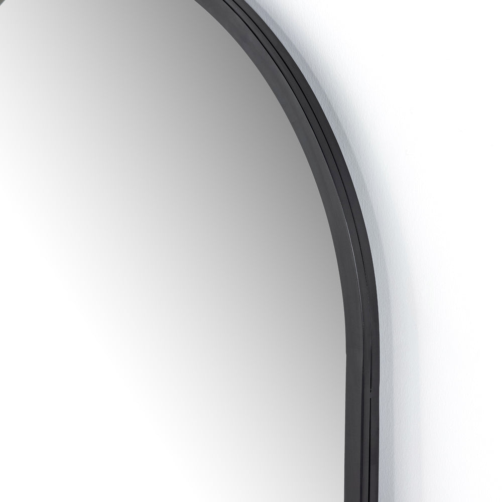Dawson Floor Mirror In Matte Black