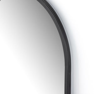 Dawson Floor Mirror In Matte Black