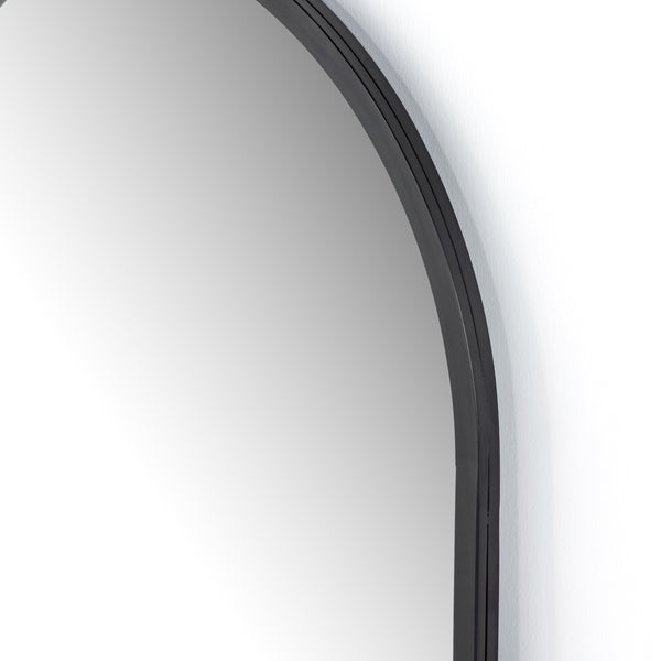 Dawson Floor Mirror In Matte Black