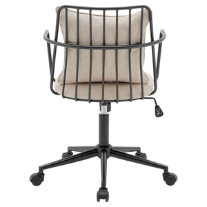 Edison Fabric Office Chair In Strata Cream