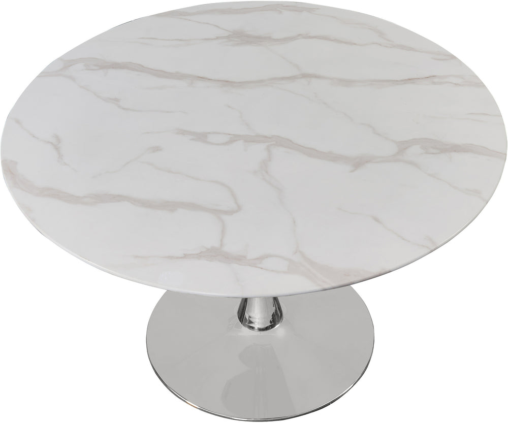 Omar Dining Table In Chrome