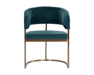 MARRIS DINING ARMCHAIR - GOLD - DANNY TEAL