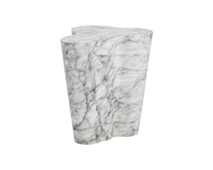 Ava End Table - Large - Marble Look