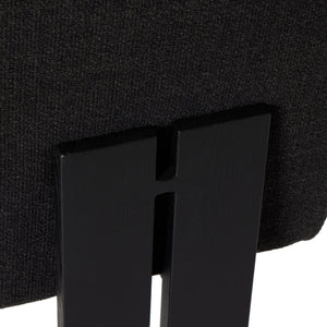 Roxy Dining Chair In Gibson Black
